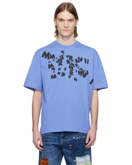 Marni Blue T-Shirt for men