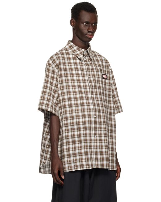メンズ Willy Chavarria ブラウン Hacienda プレイド シャツ Brown