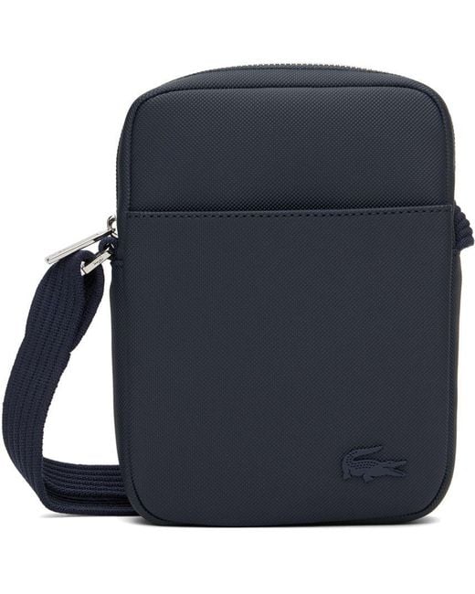 Lacoste Navy Petit Classic Messenger Bag in Blue for Men Lyst