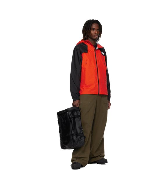 The North Face Orange Ridgelite Waterproof Jacket for men