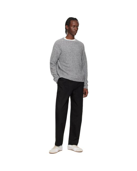Studio Nicholson Black Denver Trousers for men
