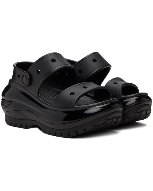 Crocs™ Mega Crush Sandals in Black | Lyst