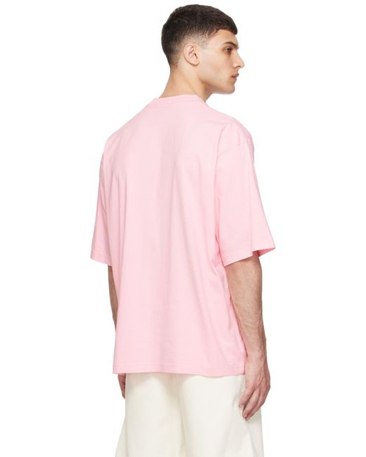 T-shirt rose à logo modifié imprimé Marni pour homme en coloris Pink