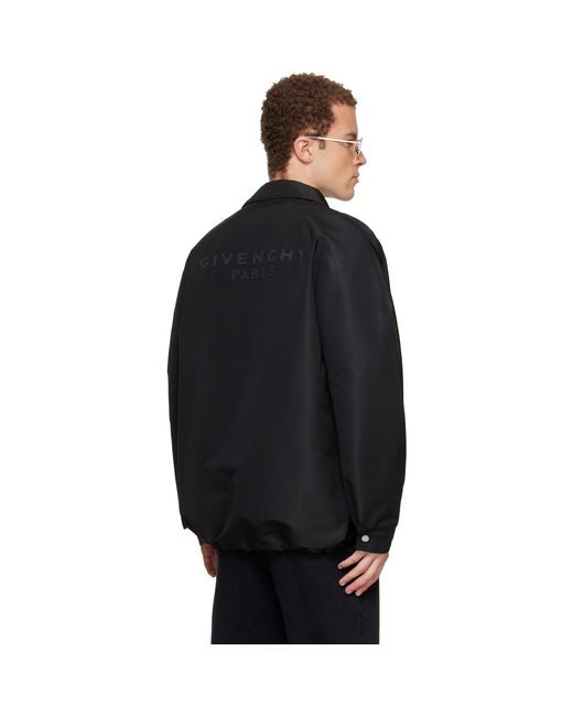 Givenchy Black Coach Jacket for men