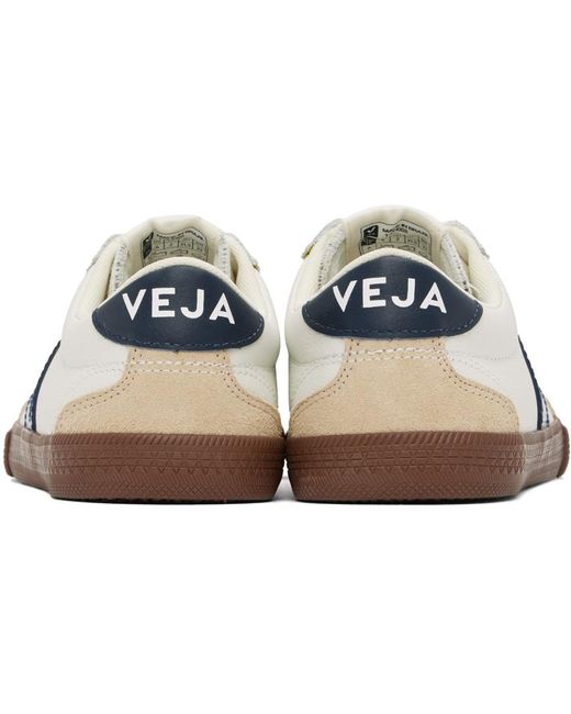 Veja Black Volley Leather Sneakers for men