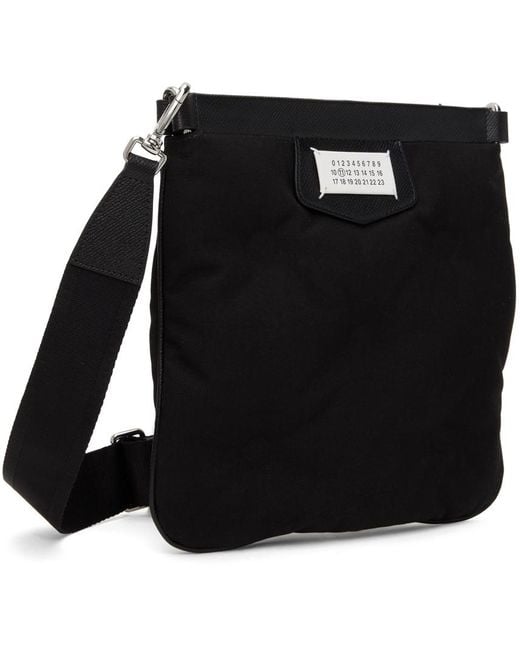 Maison Margiela Black Glam Slam Sport Flat Bag for men