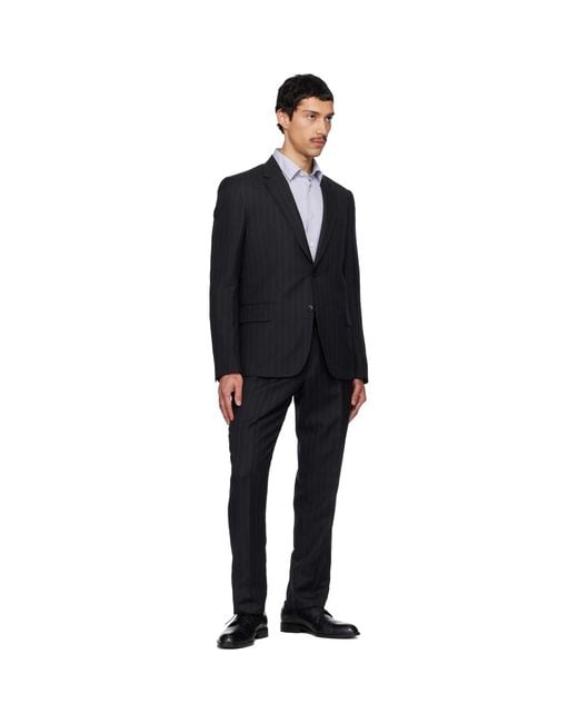 Paul Smith Black Tailored Two-Button Suit for men