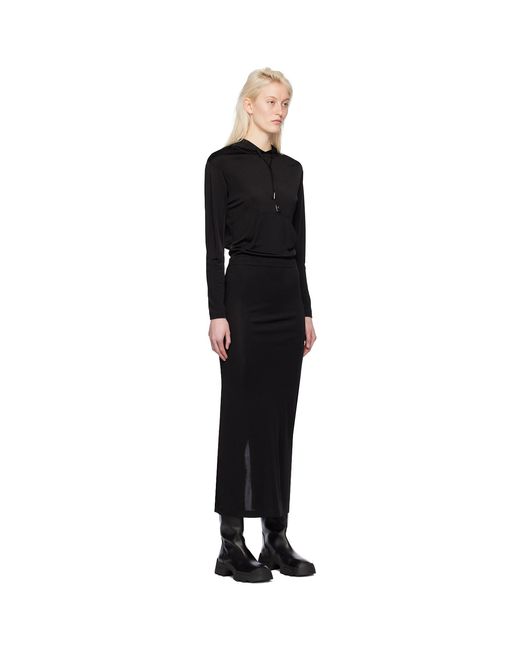 Dion Lee Black Gathered Maxi Dress
