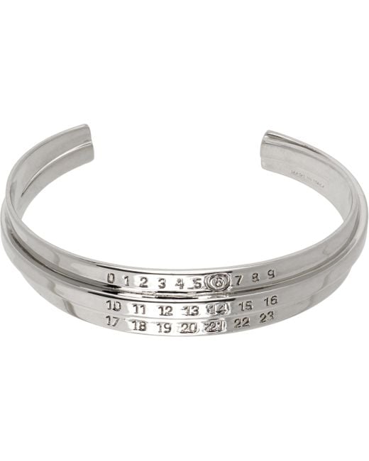 MM6 by Maison Martin Margiela Black Logo Bracelet for men