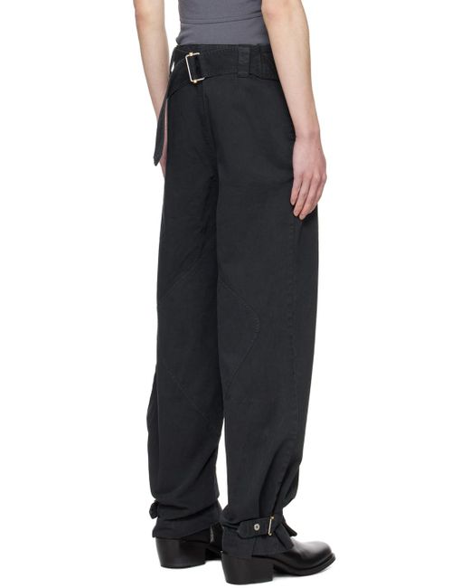 Pantalon noir à panneaux Dion Lee pour homme en coloris Black