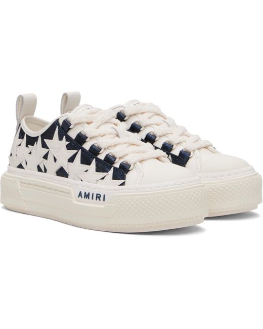 Amiri Black Denim Stars Court Low Sneakers