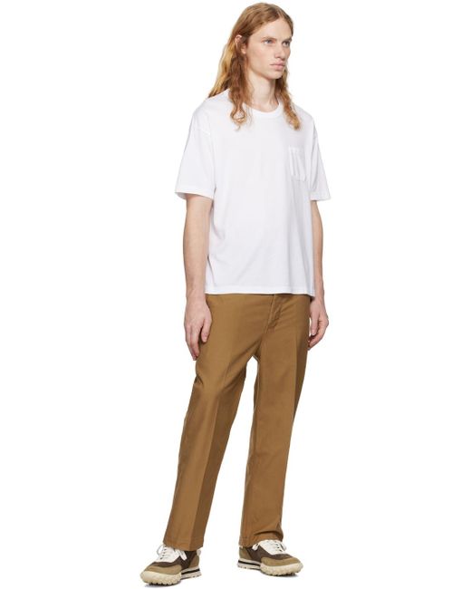 Visvim Straight-Leg Chino Trousers in Natural for Men | Lyst