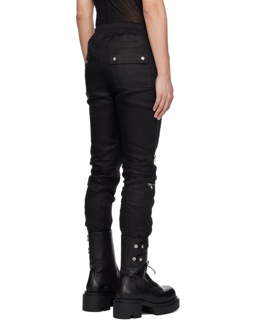 メンズ Rick Owens ブラック Hollywood Headon トラウザーズ Black