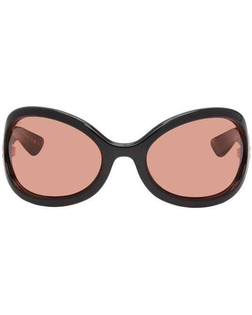 Gucci Black Oversized Oval Sunglasses for men