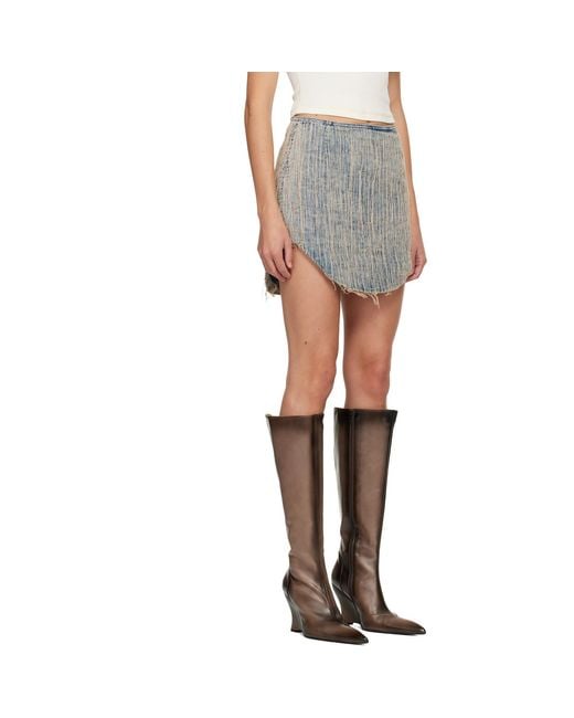 DIESEL Black D-Ada-S Denim Miniskirt