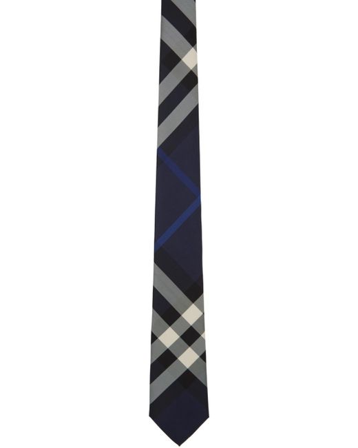 Burberry Black Checked Tie for men