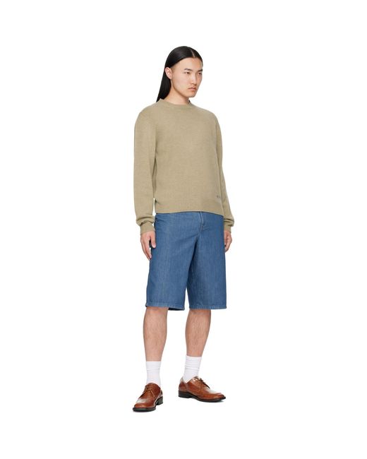 A.P.C. Blue Westland Denim Shorts for men