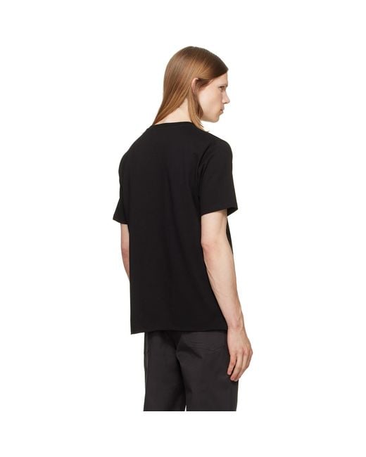 JKEEFER Black Five Stars T-Shirt for men