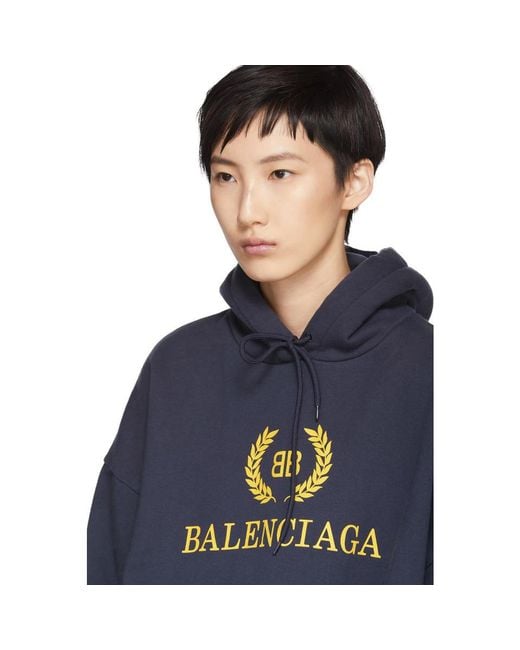 Balenciaga navy shop sweatshirt