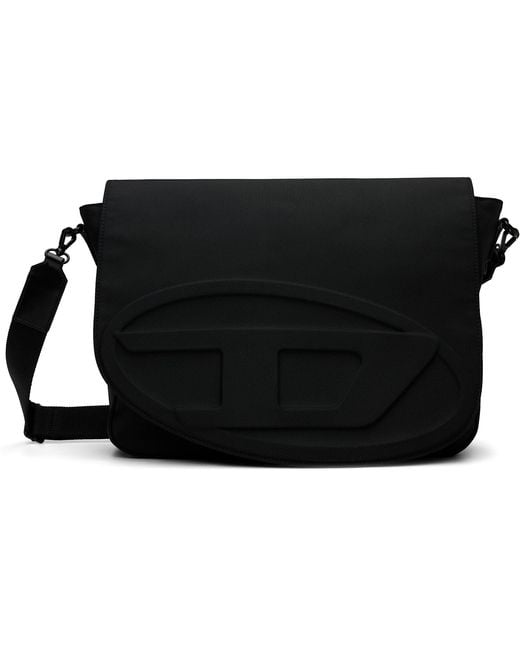 DIESEL Black 1Dr Messenger Bag for men