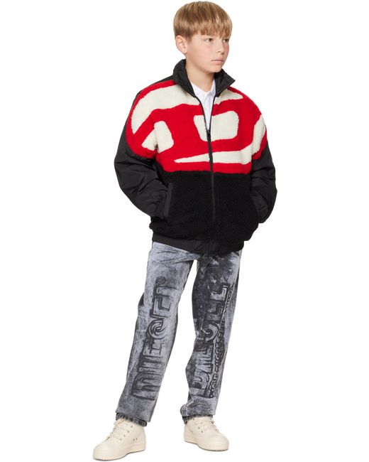 DIESEL キッズ｜ブラック Jsovady ジャケット Red