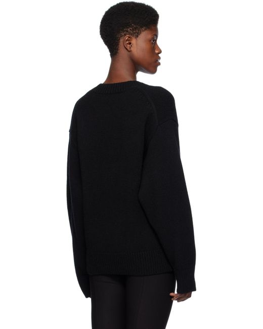 Totême  Toteme Black V-neck Sweater