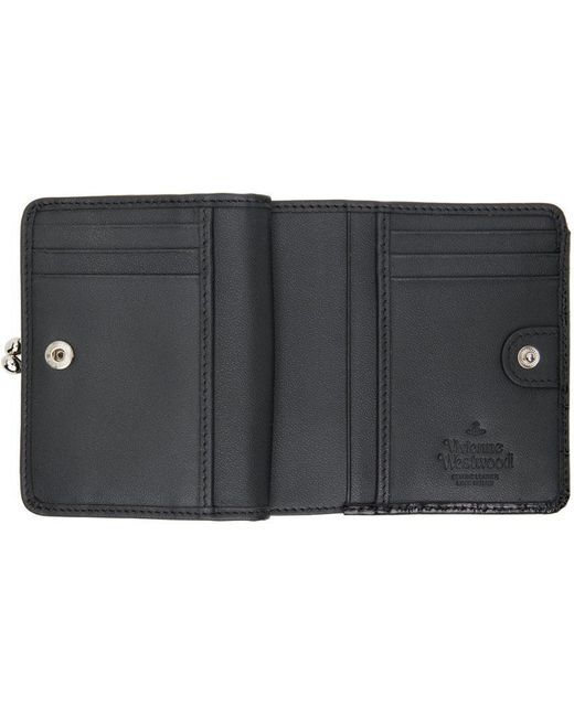 Vivienne Westwood Black Crocodile Wallet Lyst