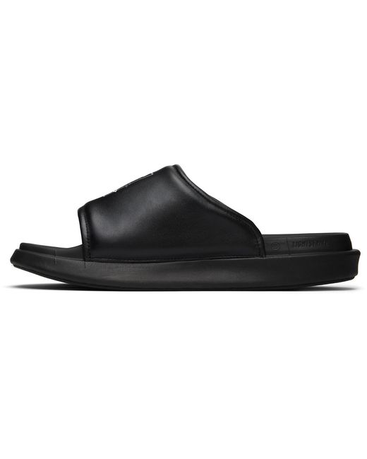 Y-3 Black Slides for men