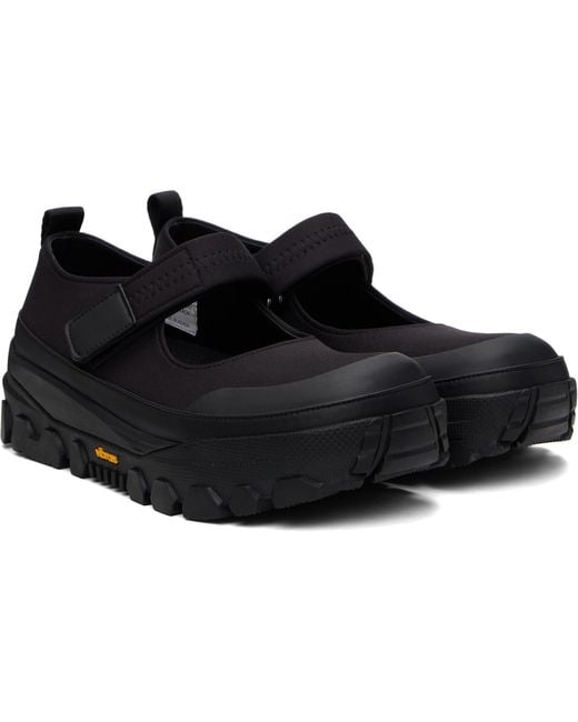 Amomento Black Vibram Mary Jane Ballerina Flats