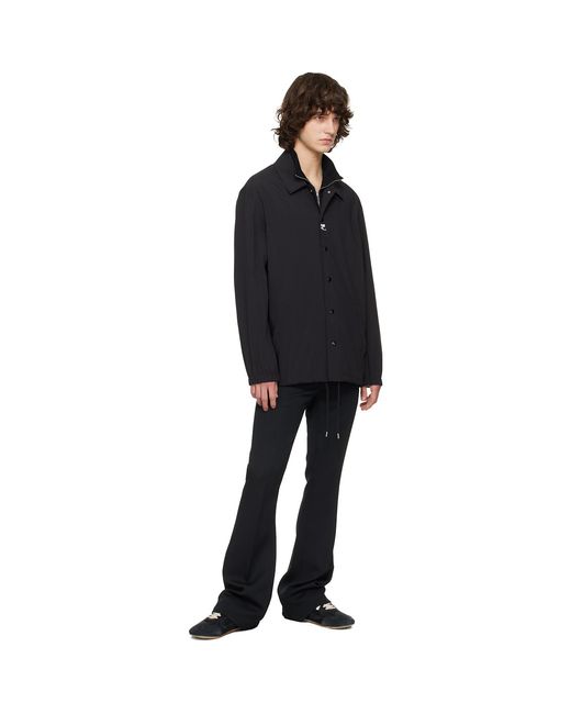 Courreges Black Printed Coach Jacket for men