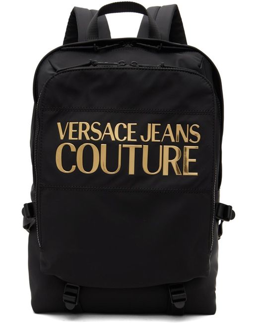 Versace Black Range Backpack for men
