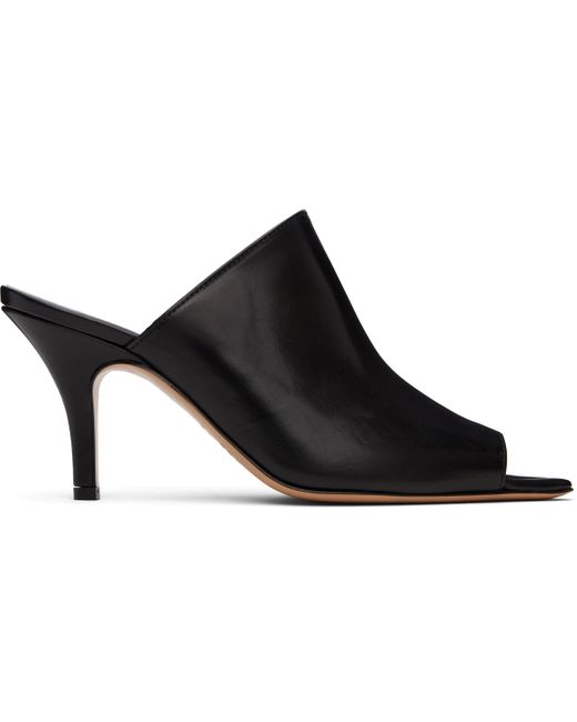 MM6 by Maison Martin Margiela ブラック Oil Sandal ミュール Black