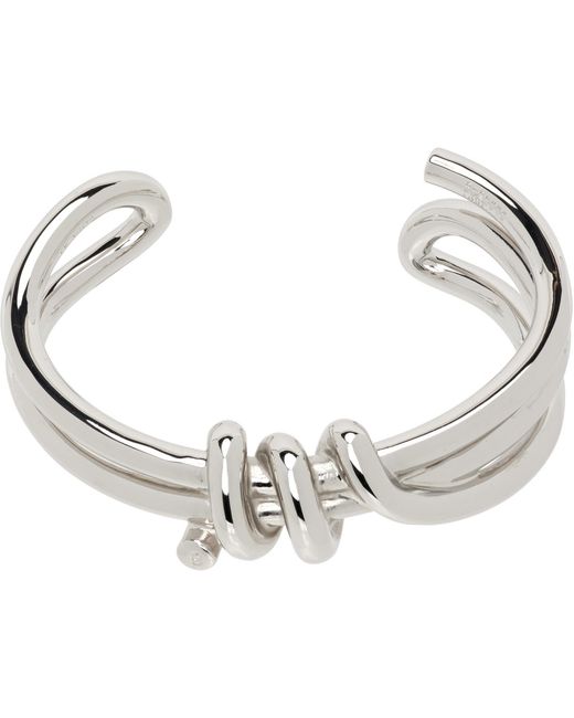 MM6 by Maison Margiela White Knotted Bracelet for men