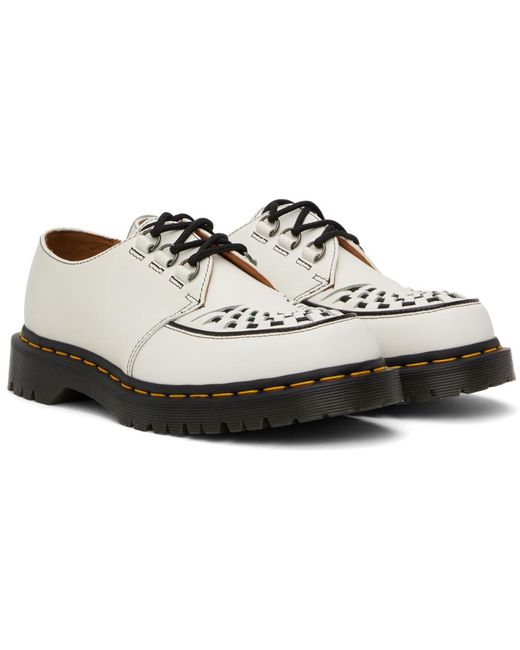 Chaussures oxford ramsey blanches en cuir poli Dr. Martens pour homme en coloris Black