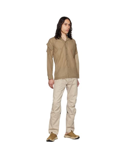 OLLY SHINDER Natural Zip Trousers for men
