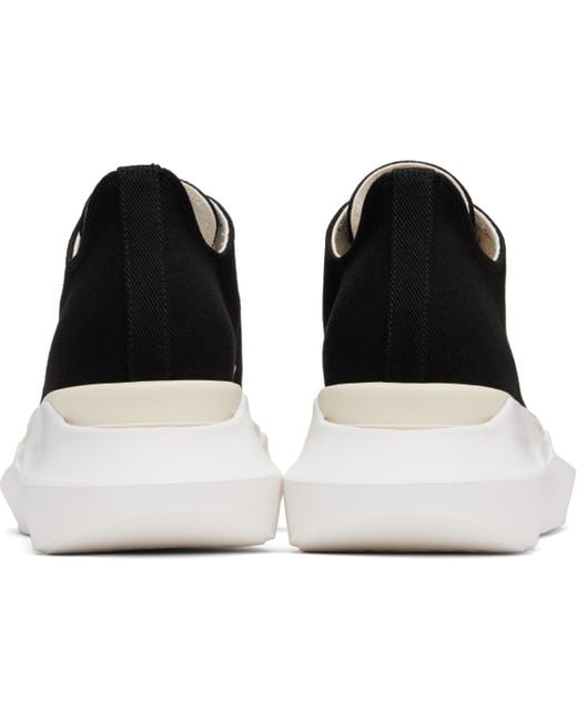 Rick Owens Hollywood Abstract Low Sneaks Sneakers in Black