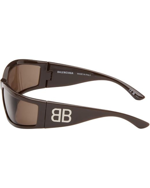 Balenciaga Black Extreme Sunset Sunglasses for men