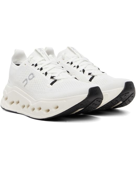 On Shoes White Cloudsurfer Max Sneakers for men