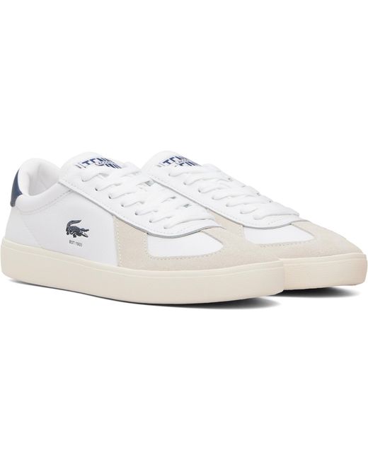 Lacoste White Baseshot Pro Sneakers for men