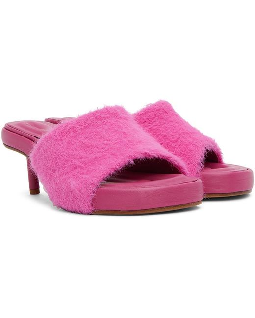 Jacquemus Black Pink 'les Mules Argilla' Sandals