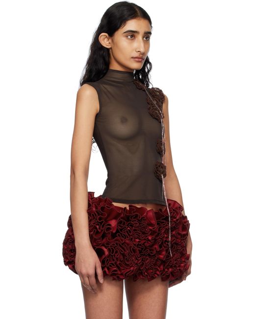 Fanci Club ブラウン Amber トップス Red