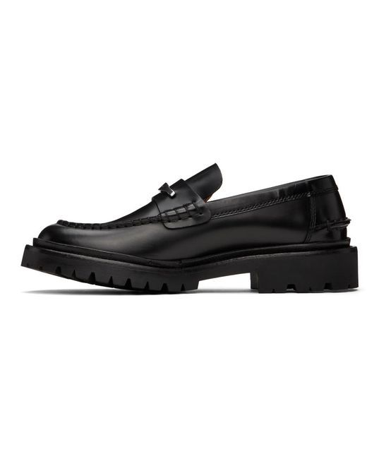 Isabel Marant Black Frezza Leather Loafers for men