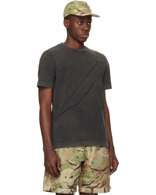 T-shirt gris à patchwork 1017 ALYX 9SM pour homme en coloris Black