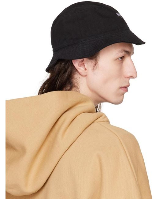 we11done Brown Washed Bucket Hat for men