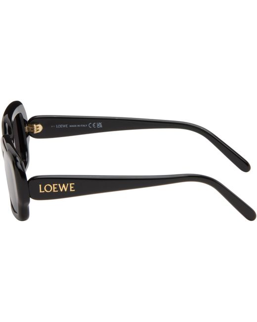 Loewe Black Rectangular Slim Sunglasses for men