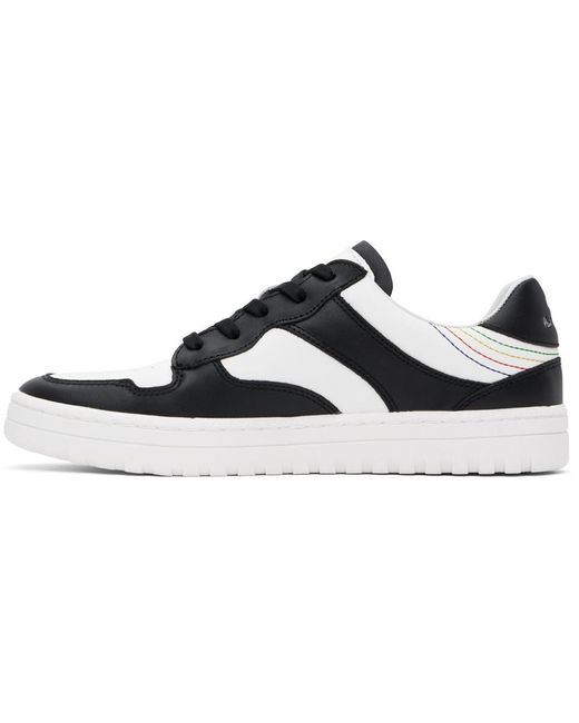 Baskets Liston blanc et noir en cuir Paul Smith pour homme en coloris Black