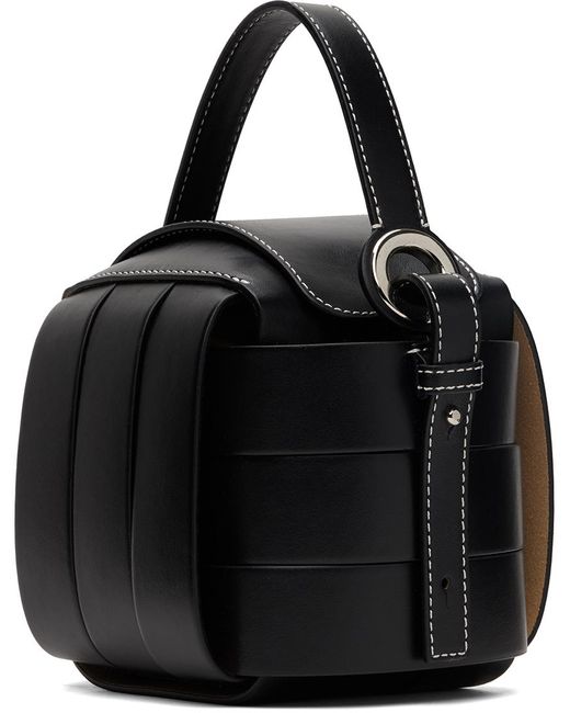 J.W. Anderson Black Knot Leather Top Handle Bag for men