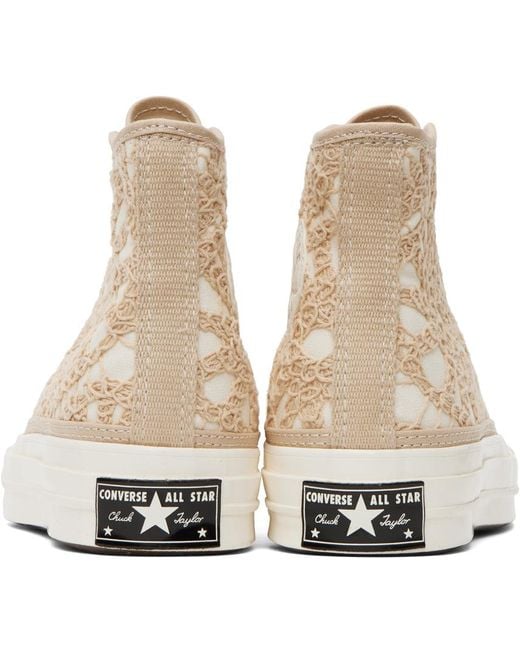 Converse Black Off-white & Beige Chuck 70 Hi Sneakers