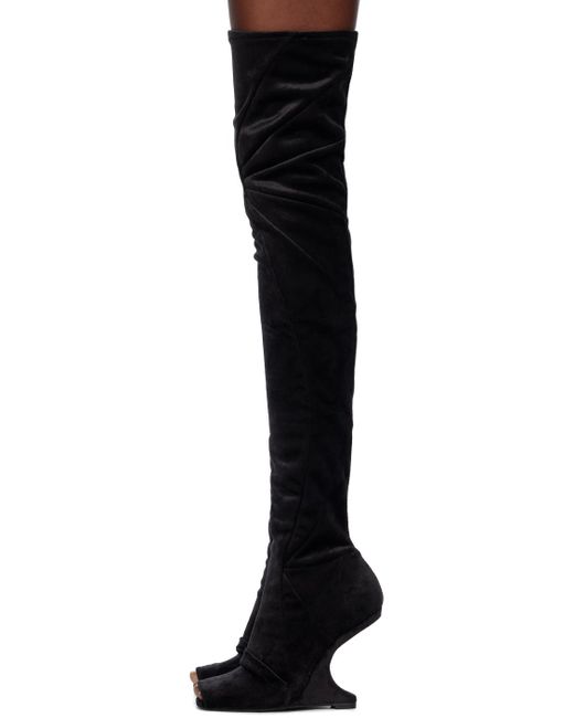 Rick Owens Lilies Cantilever 11 Boots in Black | Lyst UK
