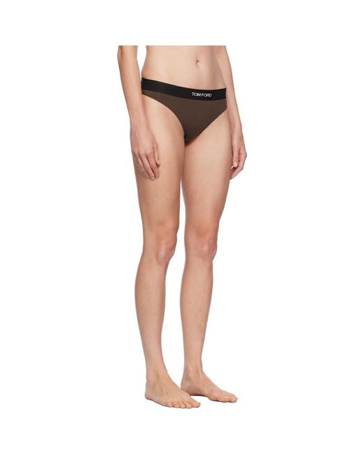 Tom Ford Black Modal Signature Thong